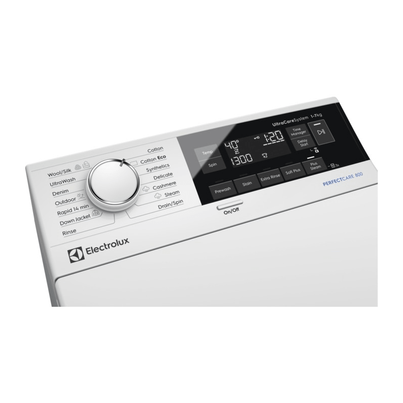 Electrolux EW7T3372E PerfectCare felültöltős gőzmosógép, gőzprogram, Antiallergén program gőzzel, 7 kg, 1300 f/p., ökoinverter motor Electrolux EW7T3372E PerfectCare felültöltős gőzmosógép, gőzprogram, Antiallergén program gőzzel, 7 kg, 1300 f/p., ökoinverter motor