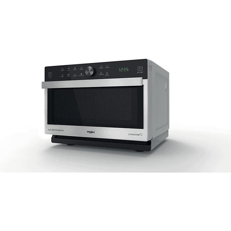 Whirlpool MWSC833SX Nagy térfogatú szabadonálló multifunkciós mikró, 33 L , Grill+Crisp+hőlégbefúvás, Chef menű(30 automatikus recept), inox Whirlpool MWSC833SX Nagy térfogatú szabadonálló multifunkciós mikró, 33 L , Grill+Crisp+hőlégbefúvás, Chef menű(30 automatikus recept), inox