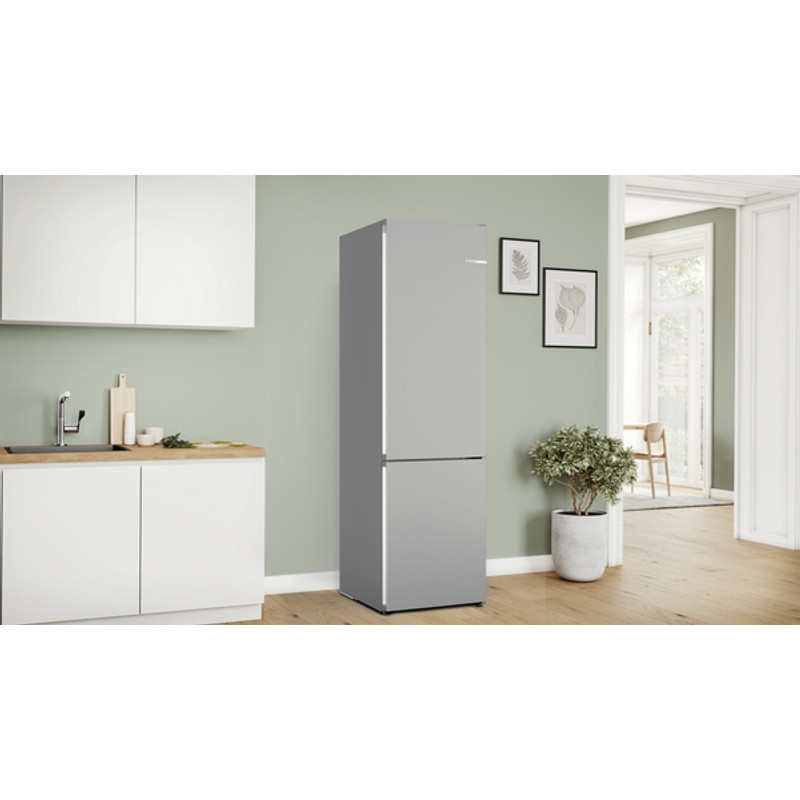 Bosch KGN392LCF Szabadonálló Kombinált hűtő/fagyasztó - Serie4 - Total NoFrost - 260+103 l nettó űrtartalom - 203x60x66cm - Szálcsiszolt acél színű - Energiaosztály: C - TouchControl kijelző Bosch KGN392LCF Szabadonálló Kombinált hűtő/fagyasztó - Serie4 - Total NoFrost - 260+103 l nettó űrtartalom - 203x60x66cm - Szálcsiszolt acél színű - Energiaosztály: C - TouchControl kijelző