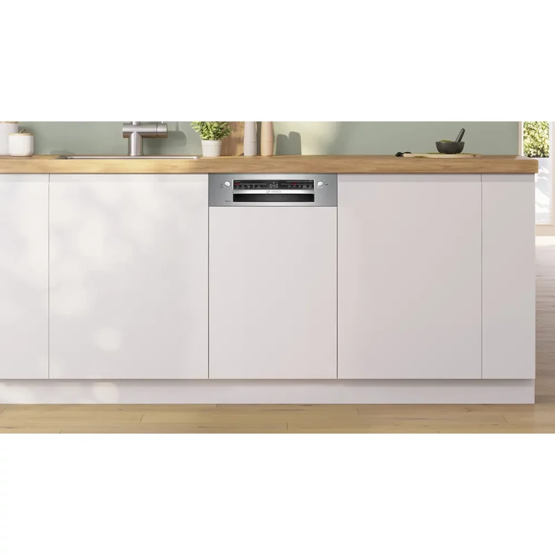 Bosch SPI2HKS42E Beépíthető kezelőpaneles keskeny mosogatógép - Serie 2 - Home Connect - Nemesacél - 10 teríték - 5 program - 3 opció