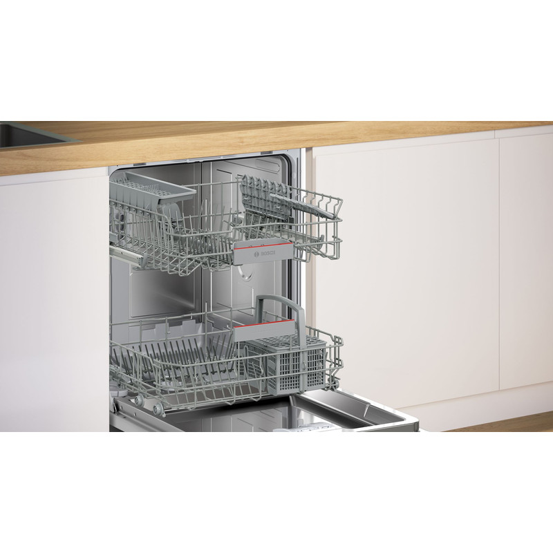 BOSCH SMI2HTS06E Beépíthető Mosogatógép, Serie 2, Home Connect, Nemesacél, 13 teríték,C, 5 program, 6 opció 9 l, 46 dB(A)
