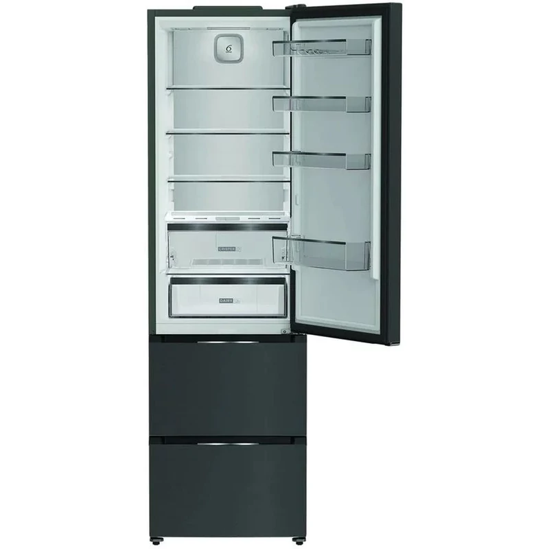 WHIRLPOOL WHKF6353XBR6E Alulfagyasztós két fiókos DualNoFrost hűtőszekrény, C , 249+102 L+ ProFresh, 6. Érzék FreshLock, Smooth Fit kialakítás, HomeWhiz Adaptive Cool technológiával