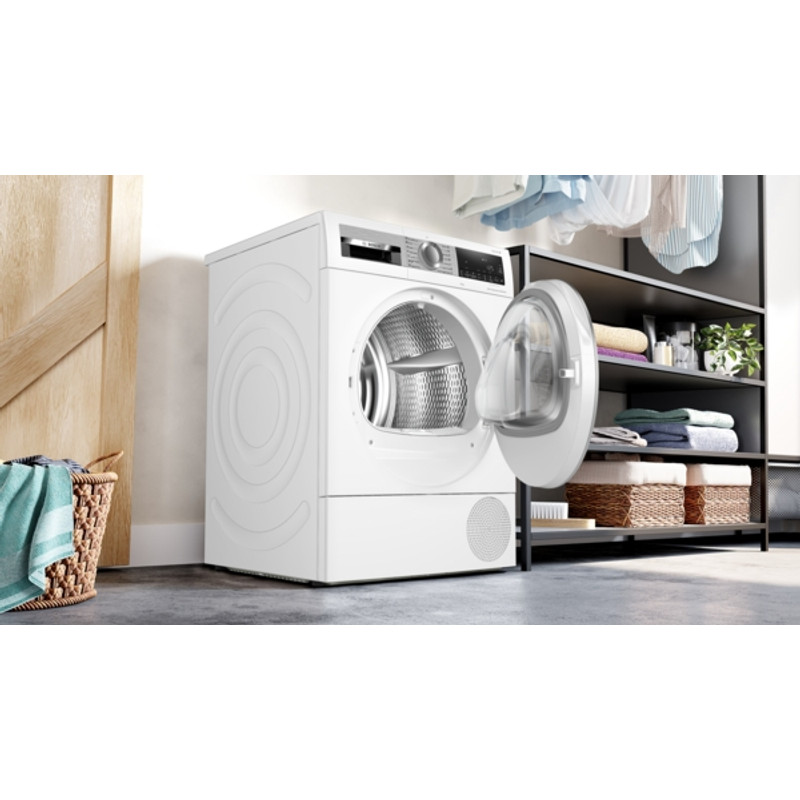 Bosch WQG24591BY Hőszivattyús kondenzációs szárítógép - Serie6 - 9kg - D (új energiacímke) - Inox-fehér ajtó - Öntisztító kondenzátor - Prémium TouchControl kijelző - AutoDry Bosch WQG24591BY Hőszivattyús kondenzációs szárítógép - Serie6 - 9kg - D (új energiacímke) - Inox-fehér ajtó - Öntisztító kondenzátor - Prémium TouchControl kijelző - AutoDry