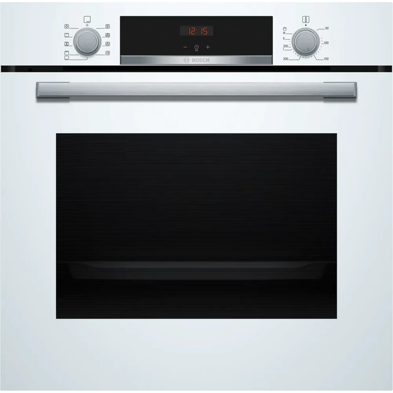 Bosch HBA534BW3 Önállóan beépíthető sütő - Serie4 - fehér- 71 l sütőtér - 7 funkció -  Energiaosztály: A+ - EcoClean hátfal - 1-szintű teleszkópos sütősín