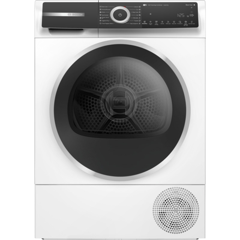 Bosch WQH245B4BY Hőszivattyús kondenzációs szárítógép - Serie6 - Home Connect - 9kg - Fekete-inox ajtó - SelfCleaning öntisztító kondenzátor - Döntött Prémium TouchControl kijelző - SmartDry - AutoDry