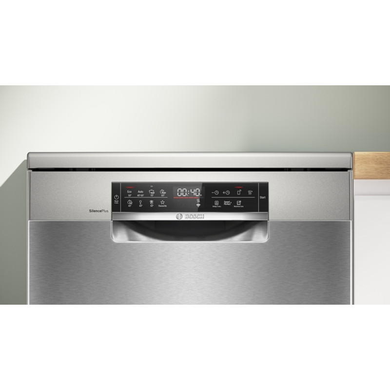 Bosch SMS8ECI02E Szabadonálló Mosogatógép - Serie 8 - Home Connect - Nemesacél Bosch SMS8ECI02E Szabadonálló Mosogatógép - Serie 8 - Home Connect - Nemesacél