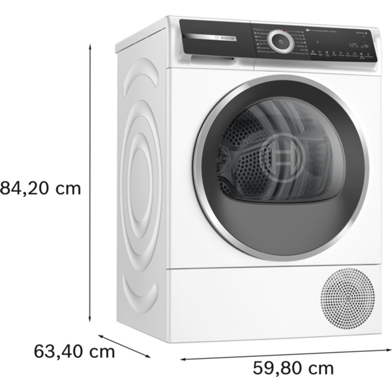 Bosch WQH245B4BY Hőszivattyús kondenzációs szárítógép - Serie6 - Home Connect - 9kg - Fekete-inox ajtó - SelfCleaning öntisztító kondenzátor - Döntött Prémium TouchControl kijelző - SmartDry - AutoDry Bosch WQH245B4BY Hőszivattyús kondenzációs szárítógép - Serie6 - Home Connect - 9kg - Fekete-inox ajtó - SelfCleaning öntisztító kondenzátor - Döntött Prémium TouchControl kijelző - SmartDry - AutoDry