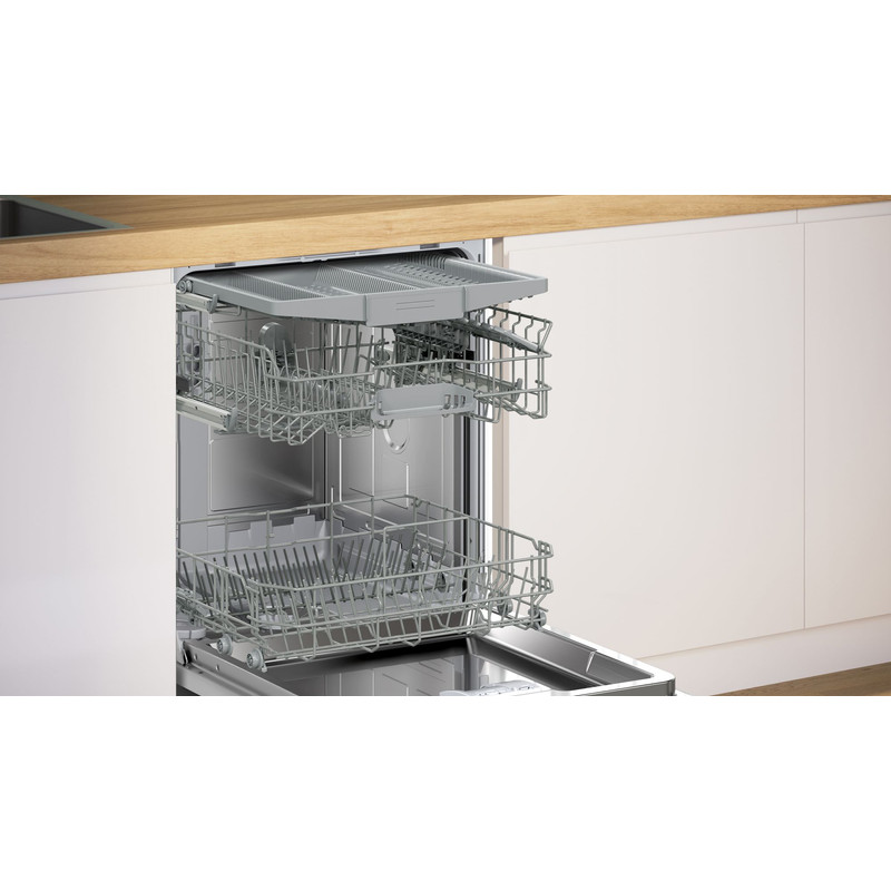 BOSCH SMI2HVS06E Beépíthető Mosogatógép, Serie 2, Home Connect, Nemesacél, 14 teríték, C, 5 program, 6 opció VarioDrawer, 9 l, 46 dB(A)