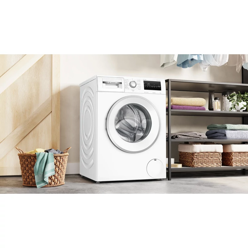 Bosch WAN2829NBY Elöltöltős mosógép , Serie4 , IronAssist gőzprogram , 8 kg , A , 1400 f, Fehér,inox ajtó , TouchControl kijelző , AquaStop Bosch WAN2829NBY Elöltöltős mosógép , Serie4 , IronAssist gőzprogram , 8 kg , A , 1400 f, Fehér,inox ajtó , TouchControl kijelző , AquaStop