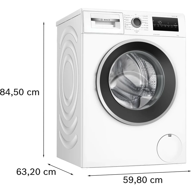 Bosch WAN2826NBY Elöltöltős mosógép , Serie4 , IronAssist gőzprogram , 9 kg , A , 1400 f, Fekete,inox ajtó , TouchControl kijelző Bosch WAN2826NBY Elöltöltős mosógép , Serie4 , IronAssist gőzprogram , 9 kg , A , 1400 f, Fekete,inox ajtó , TouchControl kijelző
