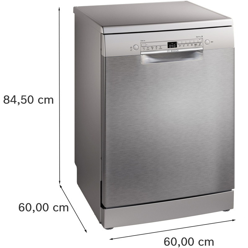 BOSCH SMS2HVI06E Szabadonálló Mosogatógép, Serie 2, Home Connect, Nemesacél, 14 teríték, C, 5 program, 6 opció, LED kijelző, Vario kosárrendszer, VarioDrawer, 9 l, 46 dB(A) BOSCH SMS2HVI06E Szabadonálló Mosogatógép, Serie 2, Home Connect, Nemesacél, 14 teríték, C, 5 program, 6 opció, LED kijelző, Vario kosárrendszer, VarioDrawer, 9 l, 46 dB(A)