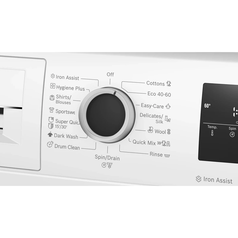 Bosch WAN2826NBY Elöltöltős mosógép , Serie4 , IronAssist gőzprogram , 9 kg , A , 1400 f, Fekete,inox ajtó , TouchControl kijelző Bosch WAN2826NBY Elöltöltős mosógép , Serie4 , IronAssist gőzprogram , 9 kg , A , 1400 f, Fekete,inox ajtó , TouchControl kijelző