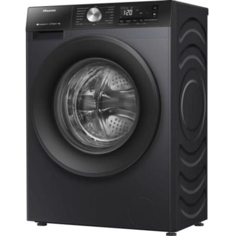 Hisense WF3S8043BB3 Mosógép, : 8 kg / 54l, 1400 f, "A" INVERTERES , WIFI - ConnetctLife képes, 15 perces gyorsprogram, AntiCrease gyűrődésmentesítés, AddCloth - ruha hozzáadása, GŐZPROGRAMOK, Totál AquaStop fekete Hisense WF3S8043BB3 Mosógép, : 8 kg / 54l, 1400 f, "A" INVERTERES , WIFI - ConnetctLife képes, 15 perces gyorsprogram, AntiCrease gyűrődésmentesítés, AddCloth - ruha hozzáadása, GŐZPROGRAMOK, Totál AquaStop fekete