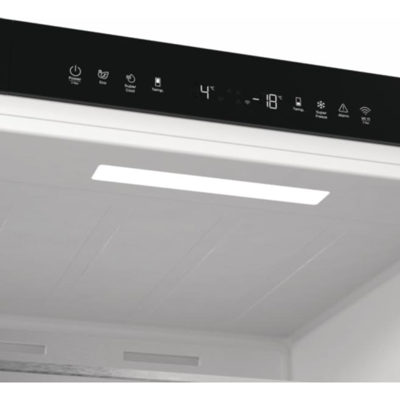 Hisense RB5P410SBFC Alulfagyasztós kombi hűtőszekrény - 283/130l, "c" MetalCooling, TOTAL NO FROST INVERTERES , MultiFlow 360 , WIFI-ConnectLife, CRIPS ZONE , ConvertZone, inox-fekete, KitchenFit Hisense RB5P410SBFC Alulfagyasztós kombi hűtőszekrény - 283/130l, "c" MetalCooling, TOTAL NO FROST INVERTERES , MultiFlow 360 , WIFI-ConnectLife, CRIPS ZONE , ConvertZone, inox-fekete, KitchenFit