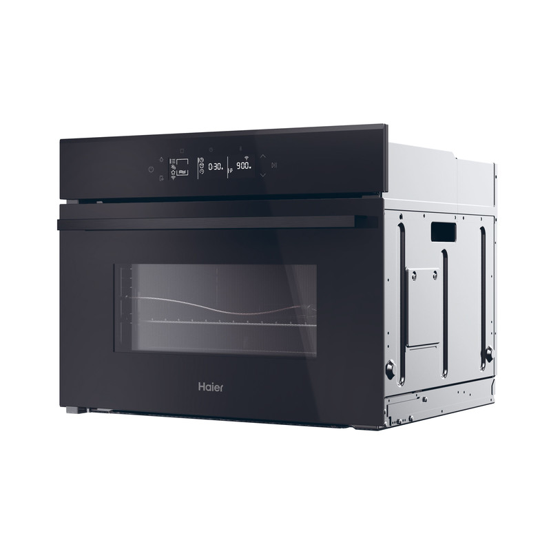Haier H4MWID49G6NQB Beépíthető kompakt sütő és mikró, 44 L, AirFry és Joghurt funkciós, hOn applikáció vezérlés Haier H4MWID49G6NQB Beépíthető kompakt sütő és mikró, 44 L, AirFry és Joghurt funkciós, hOn applikáció vezérlés