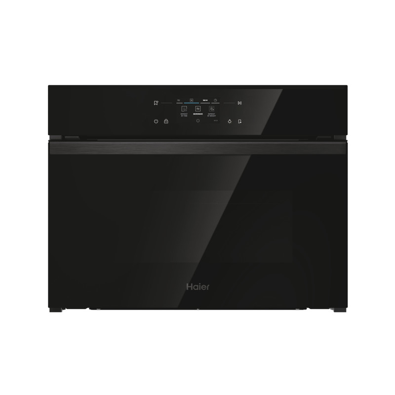 Haier H4MWID69C6NQB Beépíthető kompakt sütő és mikró, 44 L, AirFry és Joghurt funkciós, hOn applikáció vezérlés, receptgyűjtemény