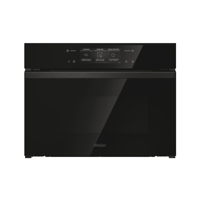 Haier H4MWID69P6NQB Beépíthető kompakt sütő és mikró, 44 L, AirFry és Joghurt funkciós, hOn applikáció vezérlés, receptgyűjtemény