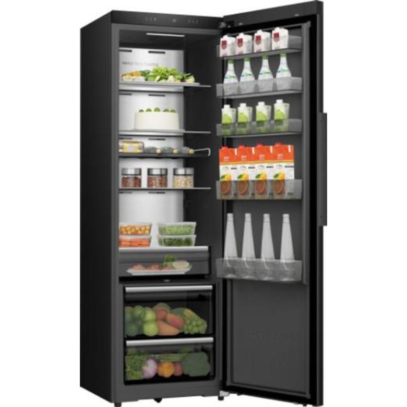 Hisense RL5K370GSFD Egyajtós hűtőszekrény, 372l, "D" , MultiAirFlow Inverter kompresszor, MetalCooling, 2db CRIPS ZONE ,Chiller Drawer Zone 0⁰C frissentartó, Antibakteriális fiók, WIFI ConnectLife, fekete - inox , KitchenFit Hisense RL5K370GSFD Egyajtós hűtőszekrény, 372l, "D" , MultiAirFlow Inverter kompresszor, MetalCooling, 2db CRIPS ZONE ,Chiller Drawer Zone 0⁰C frissentartó, Antibakteriális fiók, WIFI ConnectLife, fekete - inox , KitchenFit