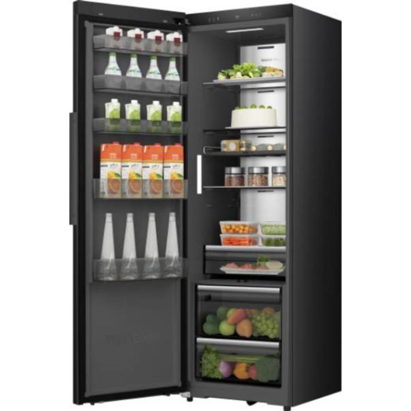 Hisense RL5K370GSFD Egyajtós hűtőszekrény, 372l, "D" , MultiAirFlow Inverter kompresszor, MetalCooling, 2db CRIPS ZONE ,Chiller Drawer Zone 0⁰C frissentartó, Antibakteriális fiók, WIFI ConnectLife, fekete - inox , KitchenFit Hisense RL5K370GSFD Egyajtós hűtőszekrény, 372l, "D" , MultiAirFlow Inverter kompresszor, MetalCooling, 2db CRIPS ZONE ,Chiller Drawer Zone 0⁰C frissentartó, Antibakteriális fiók, WIFI ConnectLife, fekete - inox , KitchenFit