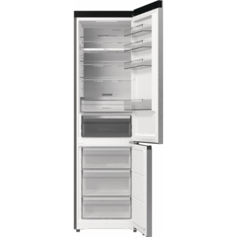 Hisense RB5P410SACC Alulfagyasztós kombi hűtőszekrény - Integrált fogantyúval 283/130l, "c" , MetalCooling, TOTAL NO FROST , INVERTERES , MultiFlow 360 WIFI-ConnectLife, CRIPS ZONE , ConvertZone inox, KitchenFit
