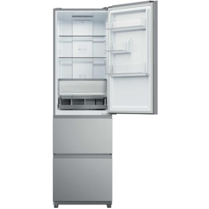 HAIER HTR3518ENMX No Frost Francia ajtós kombinált hűtőszekrény HAIER HTR3518ENMX No Frost Francia ajtós kombinált hűtőszekrény
