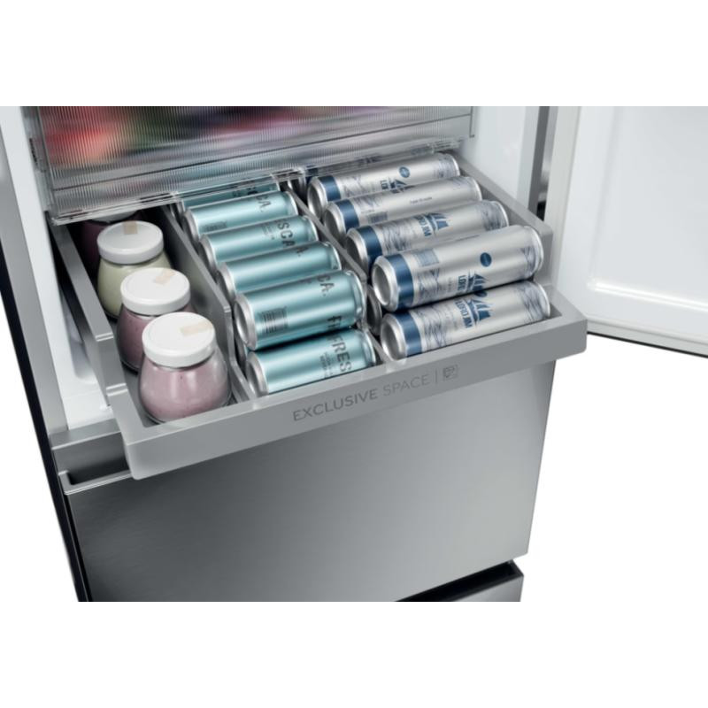 HAIER HTR3518ENMX No Frost Francia ajtós kombinált hűtőszekrény HAIER HTR3518ENMX No Frost Francia ajtós kombinált hűtőszekrény