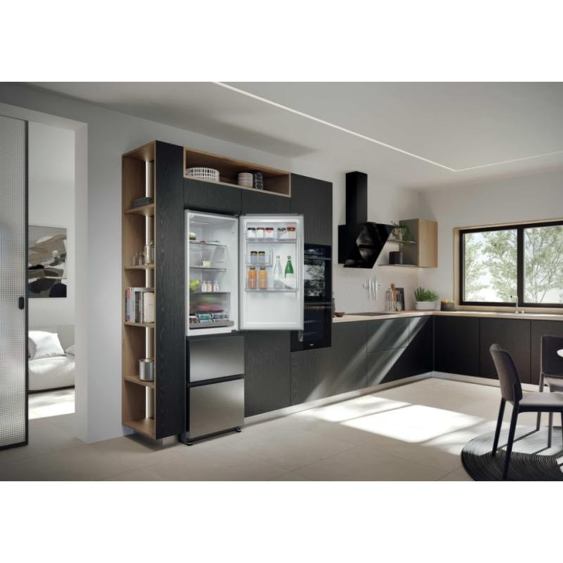 HAIER HTR3518ENMX No Frost Francia ajtós kombinált hűtőszekrény HAIER HTR3518ENMX No Frost Francia ajtós kombinált hűtőszekrény