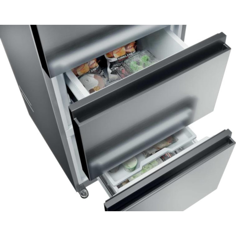 HAIER HTR3518ENMX No Frost Francia ajtós kombinált hűtőszekrény HAIER HTR3518ENMX No Frost Francia ajtós kombinált hűtőszekrény