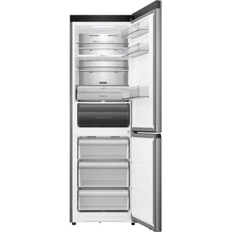 Hisense RB3K330SAIE Alulfagyasztós kombi hűtő, 215/115l, "D" MetalCooling, Palactartó rács, Integrált fogantyúval TOTAL NO FROST INVERTERES MultiFlow 360 v WIFI-ConnectLife, CRIPS ZONE inox szín , KitchenFit Hisense RB3K330SAIE Alulfagyasztós kombi hűtő, 215/115l, "D" MetalCooling, Palactartó rács, Integrált fogantyúval TOTAL NO FROST INVERTERES MultiFlow 360 v WIFI-ConnectLife, CRIPS ZONE inox szín , KitchenFit