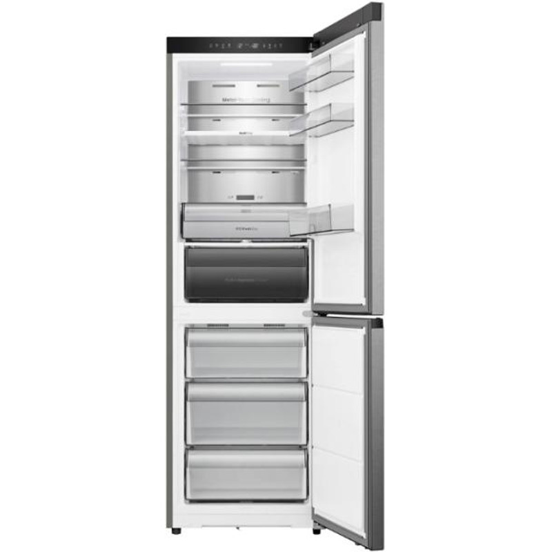 Hisense RB3K330SAID Alulfagyasztós kombi hűtő, 215/115l,"D" MetalCooling, Anti-Bacterial fiók, TOTAL NO FROST , INVERTERES MultiFlow 360 WIFI-ConnectLife, CRIPS ZONE inox szín, KitchenFit Hisense RB3K330SAID Alulfagyasztós kombi hűtő, 215/115l,"D" MetalCooling, Anti-Bacterial fiók, TOTAL NO FROST , INVERTERES MultiFlow 360 WIFI-ConnectLife, CRIPS ZONE inox szín, KitchenFit