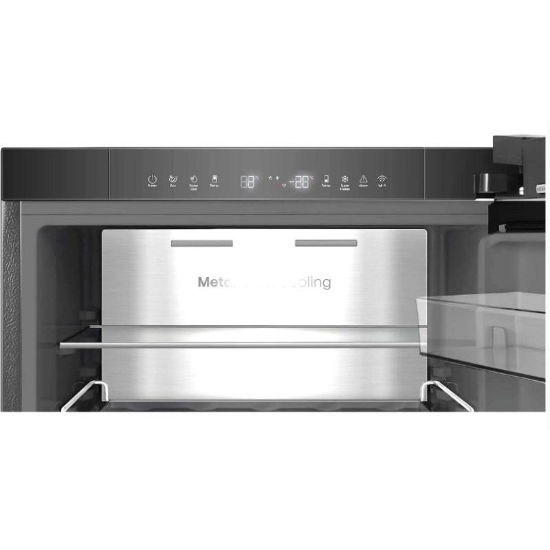 Hisense RB5K330GSFD Alulfagyasztós kombi hűtő, 215/115l, "D" , MetalCooling, AntiBacterial belső tér fiók, Palactartó rács, Integrált fogantyúval TOTAL NO FROST , INVERTERES MultiFlow 360 WIFI- ConnectLife, CRIPS ZONE inox-fekete szín, Kit Hisense RB5K330GSFD Alulfagyasztós kombi hűtő, 215/115l, "D" , MetalCooling, AntiBacterial belső tér fiók, Palactartó rács, Integrált fogantyúval TOTAL NO FROST , INVERTERES MultiFlow 360 WIFI- ConnectLife, CRIPS ZONE inox-fekete szín, Kit
