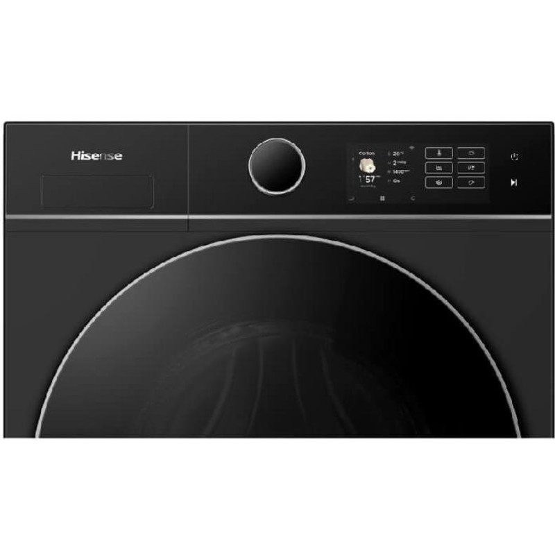 Hisense WF5i1045BBQ Mosógép, 10 kg / 63l, 1400 f, "A" , INVERTERES ,iPlay: színes TFT kijelző érintőgombokkal, ,15 perces gyorsprogram, AutoDose - automata mosószer adagoló, PowerWash 49' perc,, WIFI - ConnetLife képes, AddCloth - ruha hoz