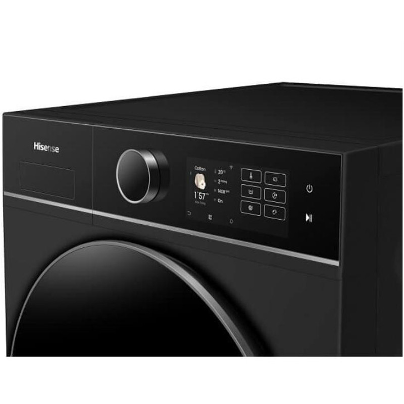 Hisense WF5i1045BBQ Mosógép, 10 kg / 63l, 1400 f, "A" , INVERTERES ,iPlay: színes TFT kijelző érintőgombokkal, ,15 perces gyorsprogram, AutoDose - automata mosószer adagoló, PowerWash 49' perc,, WIFI - ConnetLife képes, AddCloth - ruha hoz