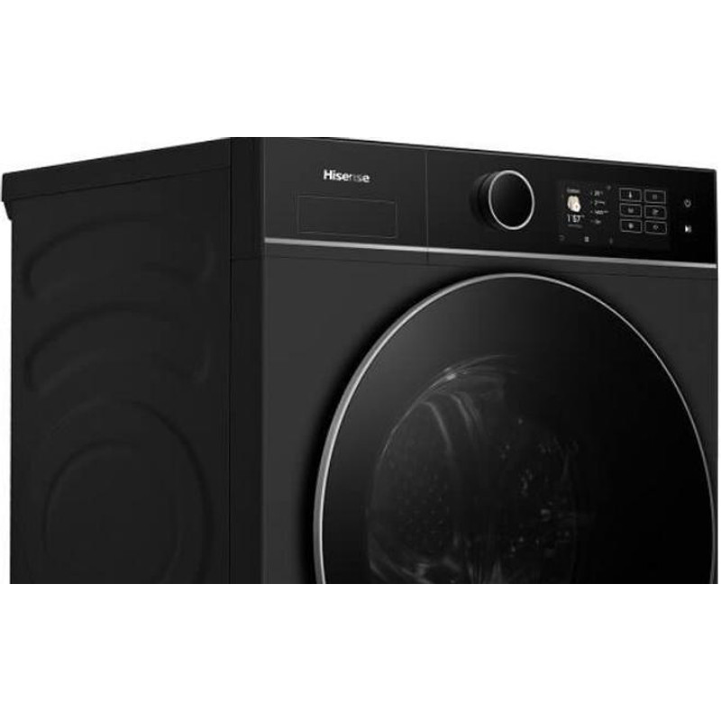 Hisense WF5i1045BBQ Mosógép, 10 kg / 63l, 1400 f, "A" , INVERTERES ,iPlay: színes TFT kijelző érintőgombokkal, ,15 perces gyorsprogram, AutoDose - automata mosószer adagoló, PowerWash 49' perc,, WIFI - ConnetLife képes, AddCloth - ruha hoz