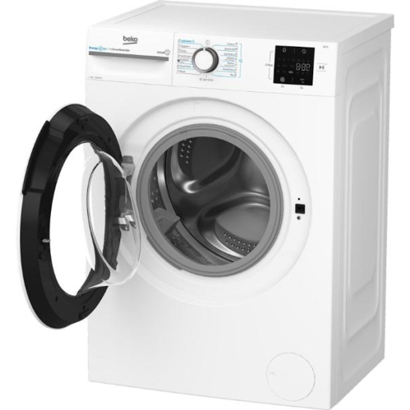 Beko BM3WFSU37013WW Elöltöltős mosógép, 7 kg, 1000 ford./perc, 15 program, SteamCure, A enerigaosztály Beko BM3WFSU37013WW Elöltöltős mosógép, 7 kg, 1000 ford./perc, 15 program, SteamCure, A enerigaosztály