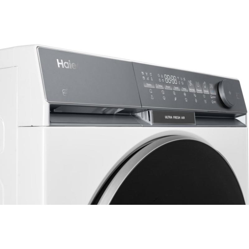 Haier HW100-B14387U1-S Szabadonálló elöltöltős mosógép, 10kg, 1400f, direct motion motor