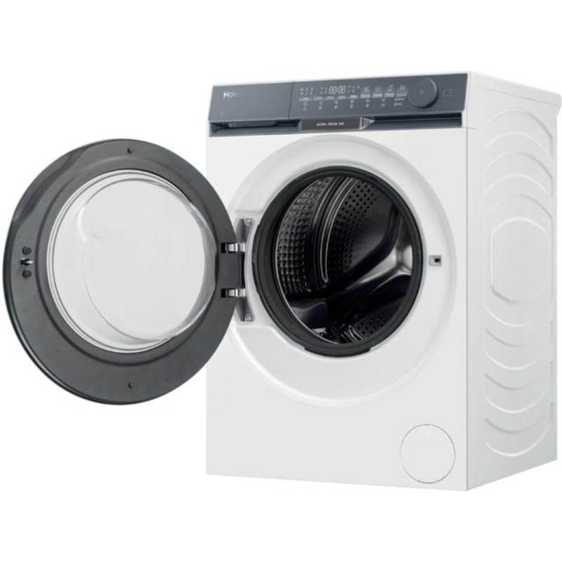 Haier HW100-B14387U1-S Szabadonálló elöltöltős mosógép, 10kg, 1400f, direct motion motor