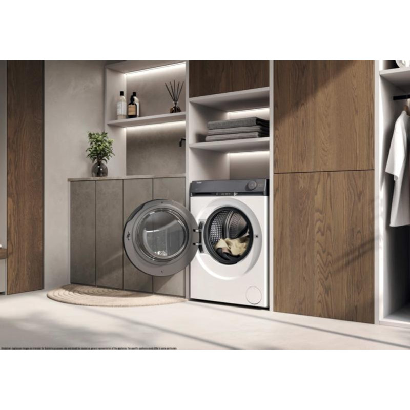 Haier HW100-B14387U1-S Szabadonálló elöltöltős mosógép, 10kg, 1400f, direct motion motor
