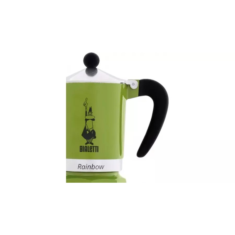 Bialetti RAINBOW kotyogós kávéfőző 3 adag ZÖLD(0004972)