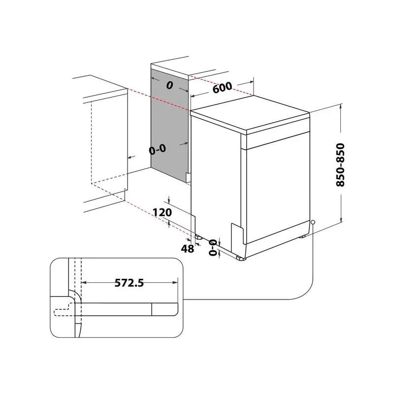 WHIRLPOOL WH3FD14BN7 Mosogatógép, D , 14 teríték, fehér készülékszín, 10 program, 9,5 l vízfogyasztás , PowerClean és 6. Érzék technológia , digitális kijelző, fix 3. evőeszköztartó fiók, NaturalDry 43 dBA, szupercsendes éjszakai program