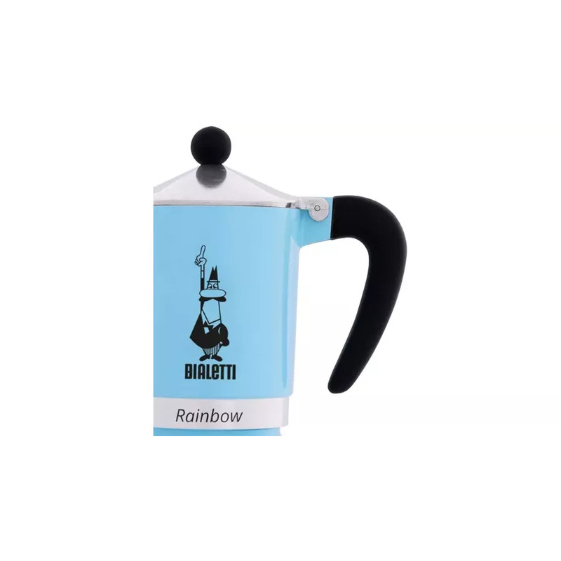 Bialetti RAINBOW kotyogós kávéfőző 3 adag VILÁGOS KÉK(0005042) Bialetti RAINBOW kotyogós kávéfőző 3 adag VILÁGOS KÉK(0005042)