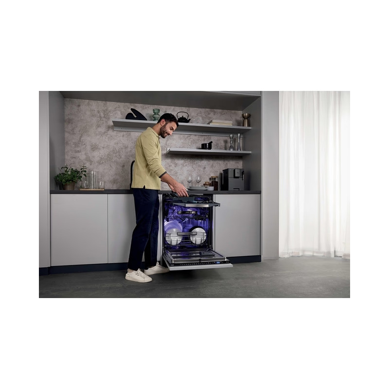 HAIER XS 4A4M4BB teljesen beépíthető mosogatógép Biovitae fertőtlenítő és szagtalanító rendszerrel
