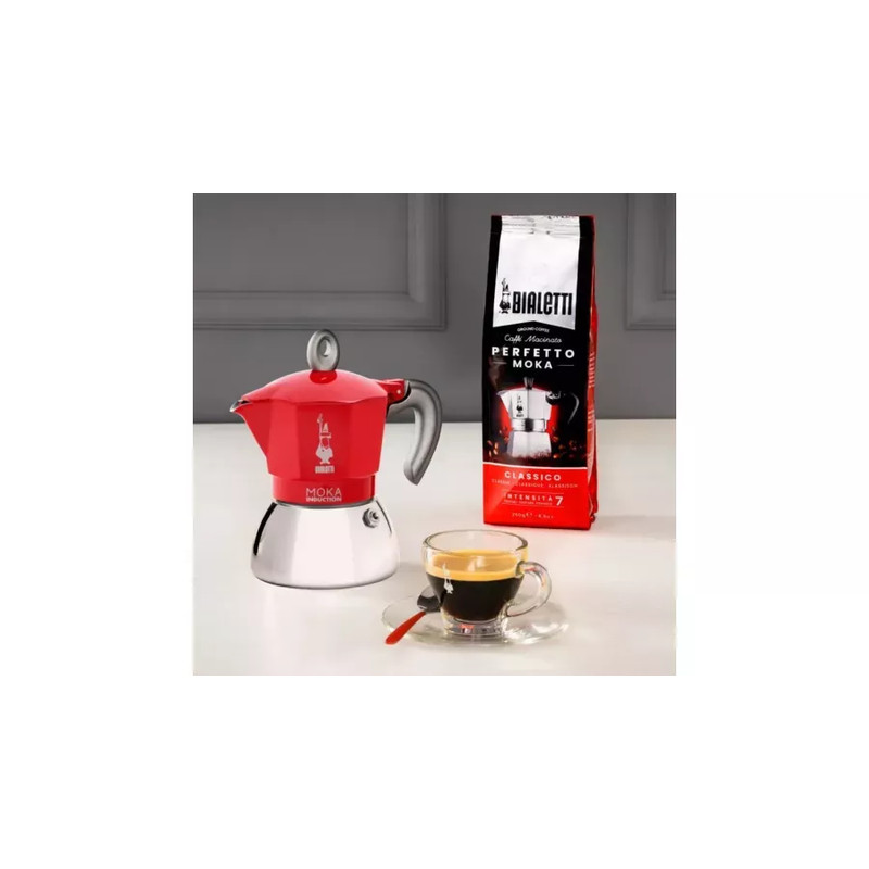 Bialetti MOKA INDUCTION kotyogós kávéfőző 2 adag PIROS(0006942)