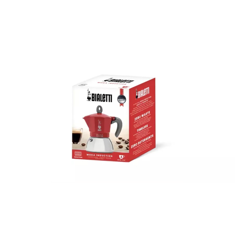 Bialetti MOKA INDUCTION kotyogós kávéfőző 2 adag PIROS(0006942)