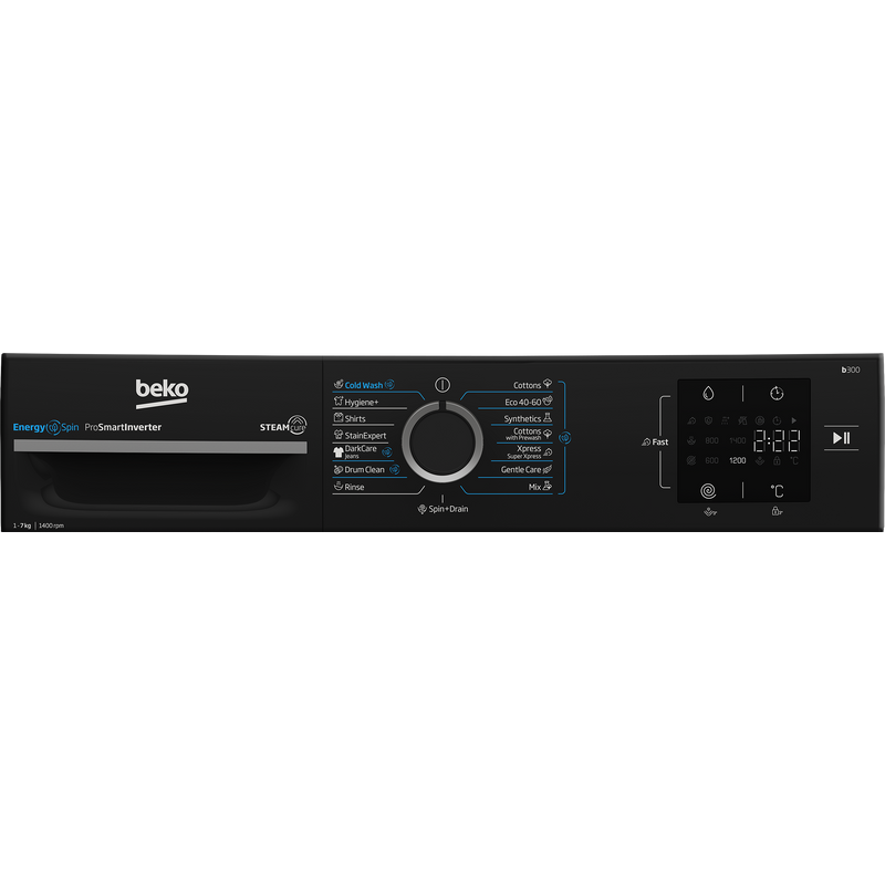 Beko BM3WFSU39413WPBB1 Szabadonálló elöltöltős mosógép, 9 kg, 1400 f Beko BM3WFSU39413WPBB1 Szabadonálló elöltöltős mosógép, 9 kg, 1400 f