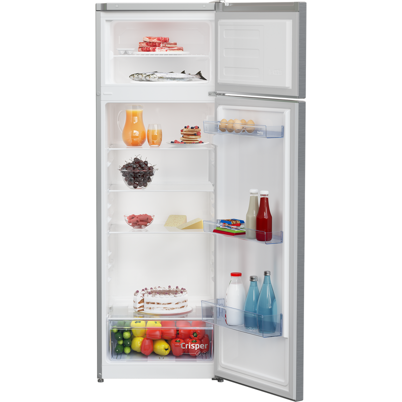 Beko RDSA280K40SN szabadonálló felülfagyasztós kombinált hűtő, 161 cm magas, csak 54 cm széles, inox Beko RDSA280K40SN szabadonálló felülfagyasztós kombinált hűtő, 161 cm magas, csak 54 cm széles, inox