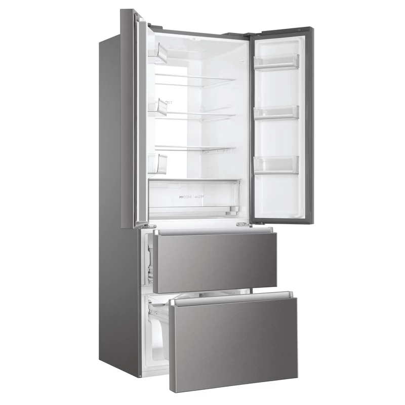 HAIER HB17FPAAA No Frost Inox Francia ajtós kombinált hűtőszekrény 446 l, Dual Inverter HAIER HB17FPAAA No Frost Inox Francia ajtós kombinált hűtőszekrény 446 l, Dual Inverter