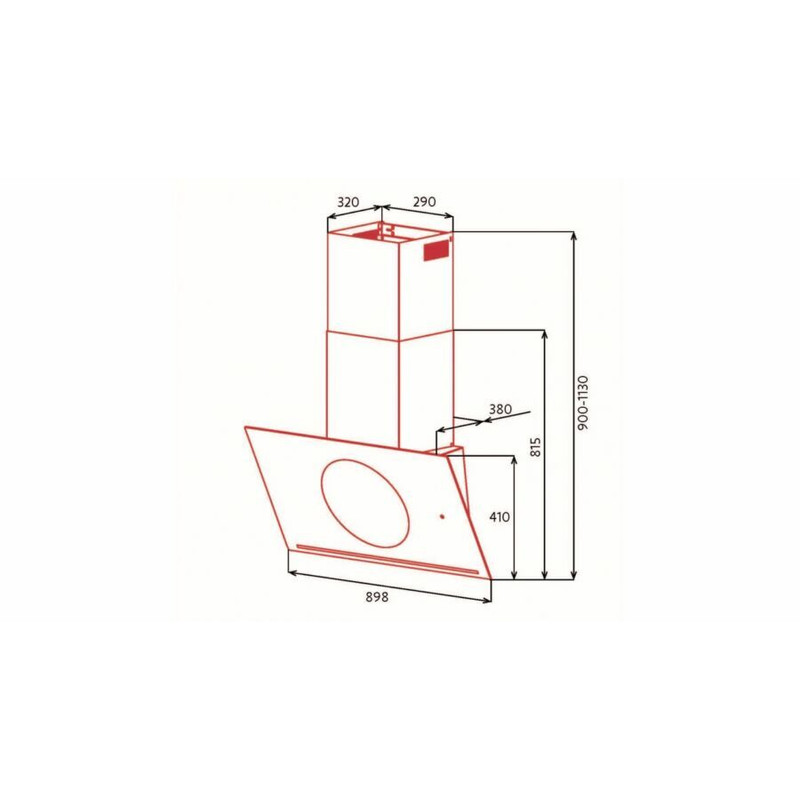 Nodor NorBreeze CIRCUM 90 DB NMOTION fali páraelszívó NMOTION HOB2HOOD