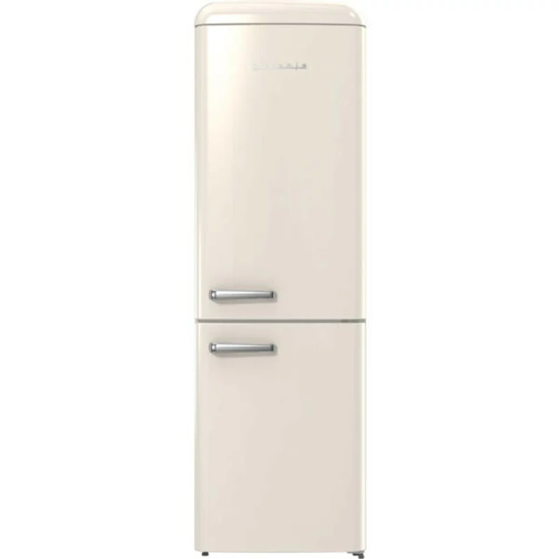 Gorenje ONRK619DC szabadonálló kombinált hűtőszekrény, 194 cm, Total NoFrost, BÉZS, Old Timer Design