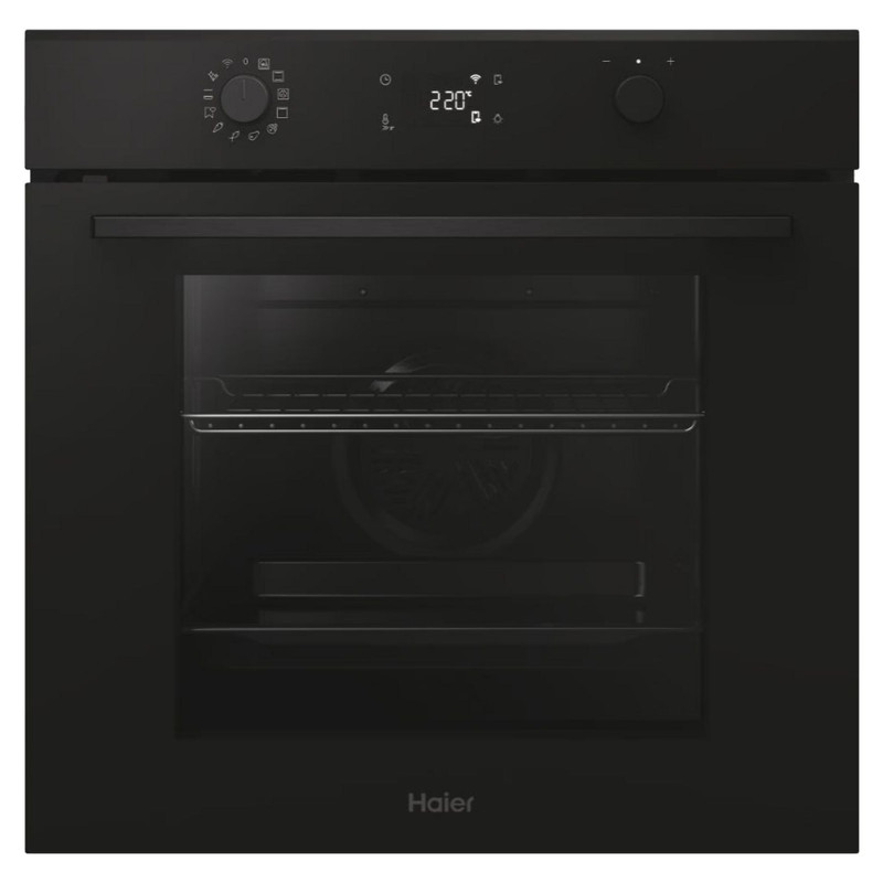 HAIER H6 ID2P5B3YTB Beépíthető sütő 78l, hidro-pirolitikus, A++, fekete, WiFi
